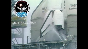 STS-51F RSLS Abort (NASA TV Coverage)