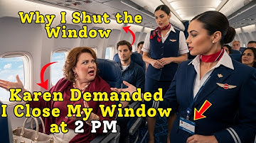 Karen Demanded I Close My Window at 2PM — Entire Cabin Laughed When I Showed Flight Rules!