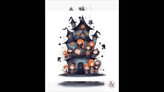 Quirky Halloween Clipart, Haunted House Illustration, Cute Spooky Characters Art, Transparent PNG... Quirky Halloween Clipart, Haunted House Illustration, Cute Spooky Characters Art, Transparent PNG...