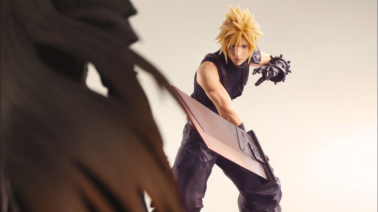 Final Fantasy VII Rebirth Static Arts Cloud Strife Statue