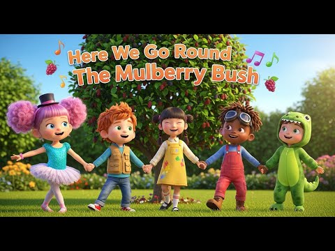 Here We Go Round the Mulberry Bush 🌳 | Kids Classic Song & Nursery Rhymes