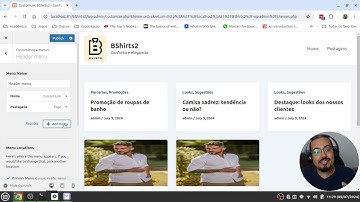 8 - Configuração do Menu principal - Prof. Bruno Clemente