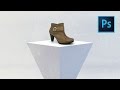 Fotomontaje de zapato real sobre fondo 3D / Tutorial Photoshop // Marco Creativo