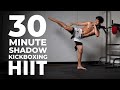 30 min shadow kickboxing hiit for fat loss  abs minimal equipment