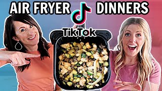 TESTING 3 Viral TIK TOK Air Fryer Recipes with @SixSistersStuff! Are they even GOOD?