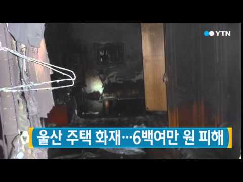 울산 주택 화재...600여만 원 피해 / YTN