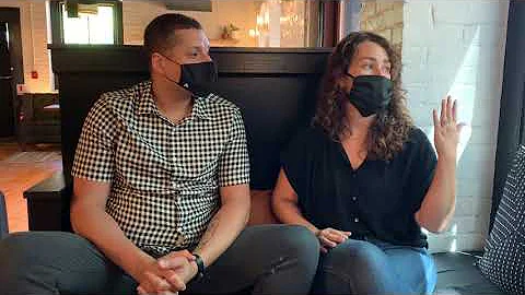 Couple Aaron Thayer and Abby Fuhrman on opening ne...