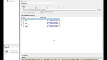 Query execution plans and the Database Engine Tuning Advisor