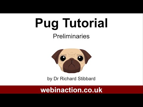 Pug Tutorial - Preliminaries. Install Visual Studio Code, Nodejs, and Pug