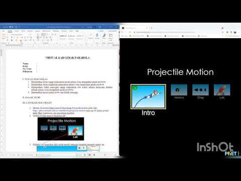 tutorial virtual lab gerak parabola