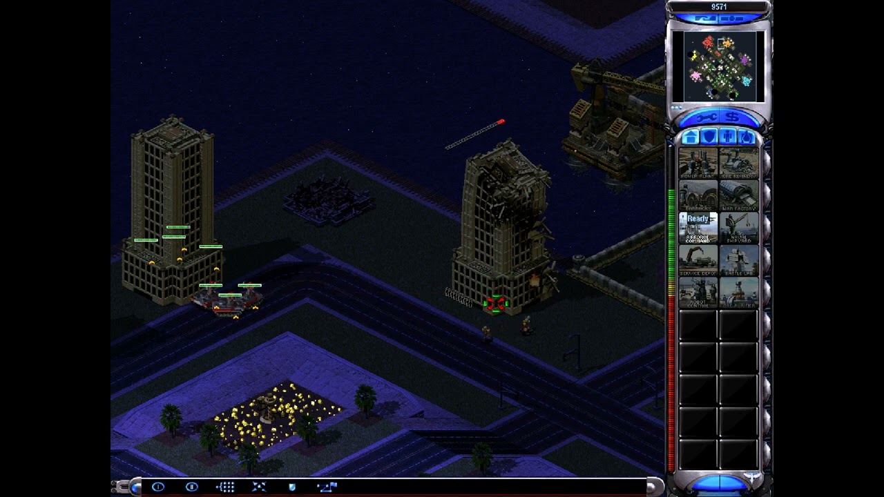 [PC] C&C Red Alert 2 Yuri's Revenge Skirmish - Rufrky's Bay O Pigs 1 vs 7 Gameplay (No Commentary)