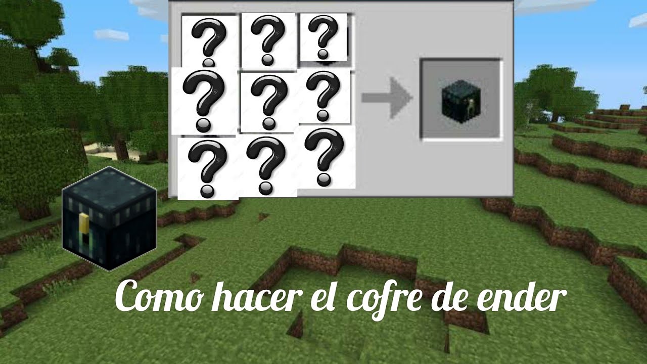 Cómo hacer el cofre de ender en Minecraft - YouTube