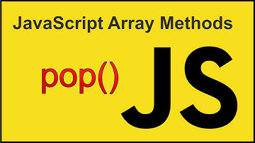 pop() - JavaScript Array Methods