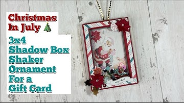AND ANOTHER ONE 🤩! 3x4 Shadow Box Shaker Ornament TUTORIAL! Christmas in July | Craft Fair Ideas 