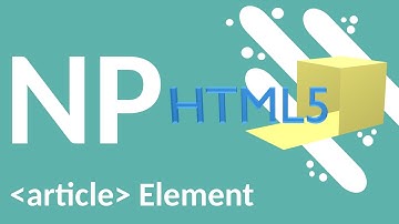 HTML5 Course: Article Element Explained!.