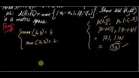 #MTH405 Lecture 27 Part 1 Chebyshev Metric in R2
