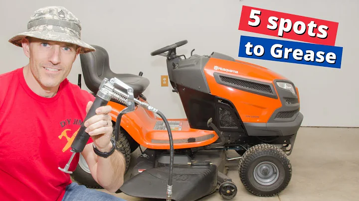 Where to grease on Husqvarna lawn mower