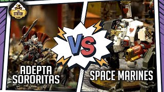 Мультшоу ADEPTA SORORITAS vs SPACE MARINES I Battlereport 1000pts I Warhammer 40000