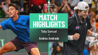 Full A BRILLIANT Comeback! 👏 | Toby Samuel v Andres Andrade | Highlights | Davis Cup Qualifiers 2026 Update
