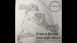 pensil art for bonsai tree
