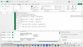 Create a uniform distribution and test it using Python in Excel