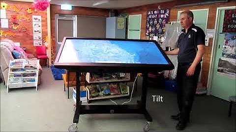 Interactive Monitor Mobile Stand. Interactive Table. Interactive Touchscreen Table.