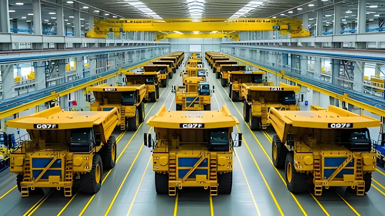 Inside a Giant Dump Truck Factory | CAT 797F Manufacturing Process