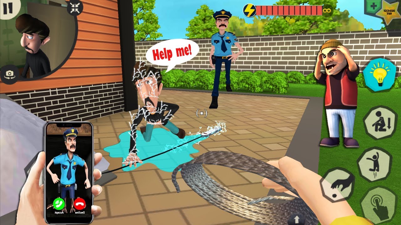 Scary Robber home clash 3D - troll scary robber so funny - Gameplay ...