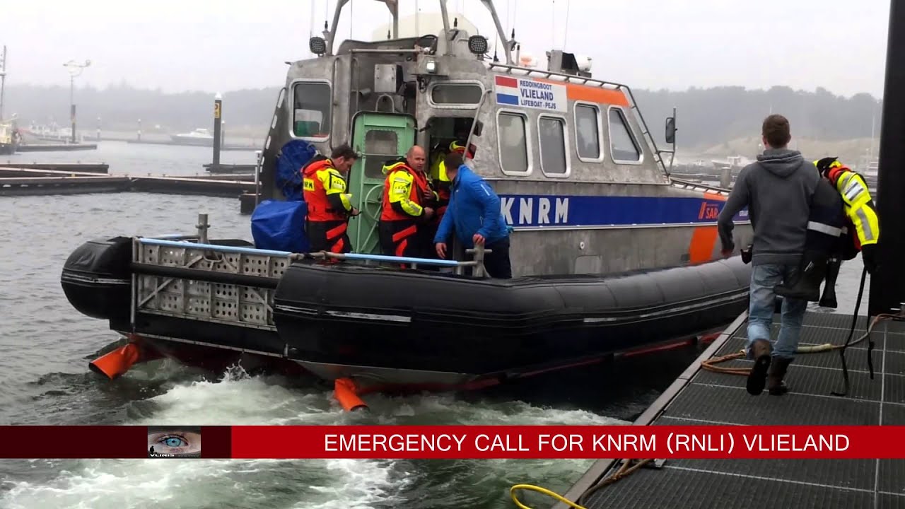 Emergency call for KNRM (RNLI) Vlieland