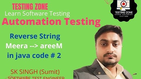 How to Reverse String java code || Automation Testing full course #2 || Software testing with Sumit