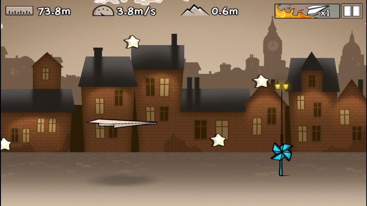 Flight (by Armor Games) free offline paper plane arcade game for