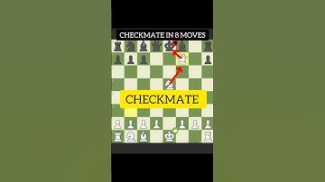 Game Over in 8 moves|| #chess #checkmate #chessgame #chesstricks