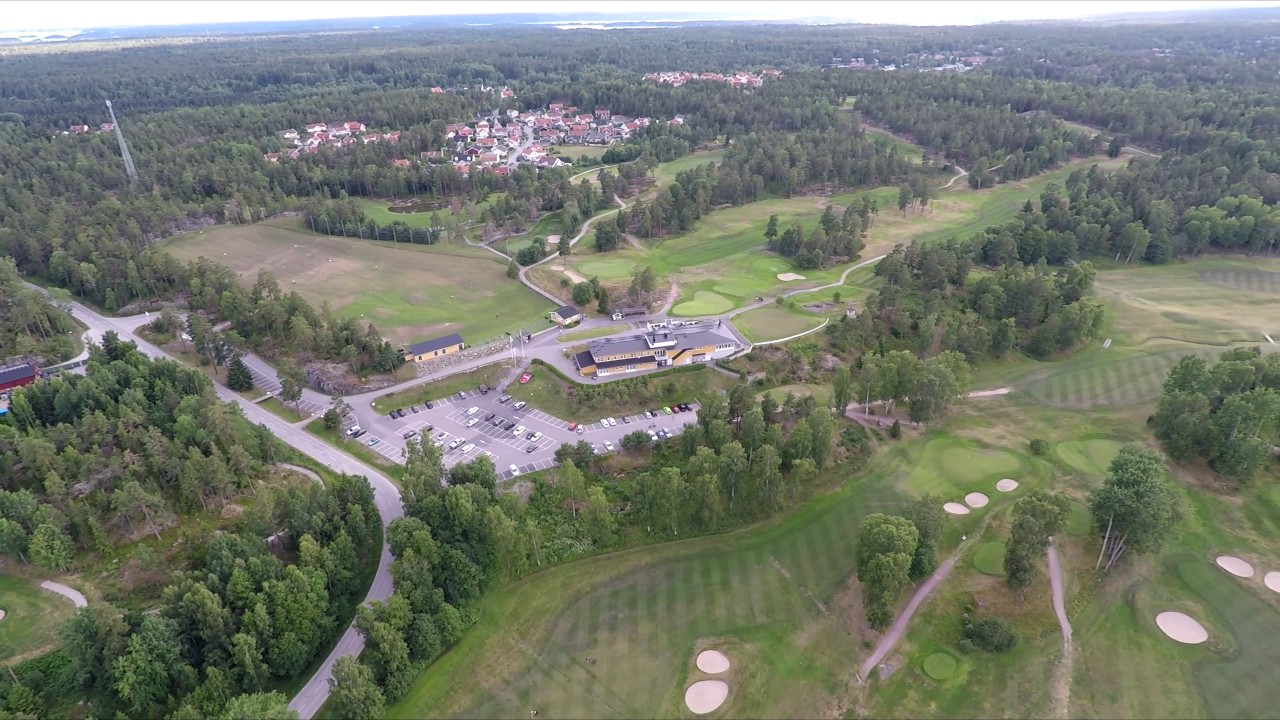 Aerial footage over Ingarö Stockholm
