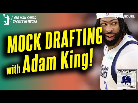 Mock Drafting with Adam King of Rotowire Fantasy Basketball | Anthony Davis First Round!
