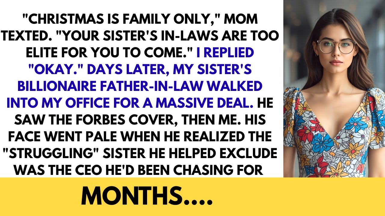 My Dad Said Not to Come to Christmas Because My Sister’s In-Laws Were “Elite”—Then They Walked In