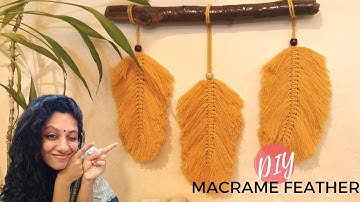 Macrame Feather Wall Hanging | DIY #WithMe | Beginners Macrame Design
