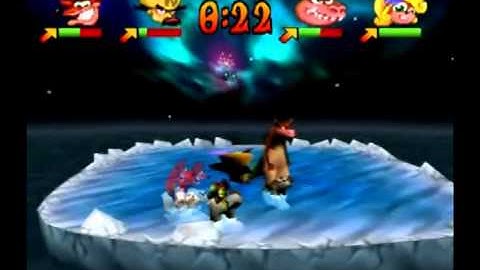 Crash Bash - Warp Room 1: Ruins - 118) Polar Panic Lv. 5