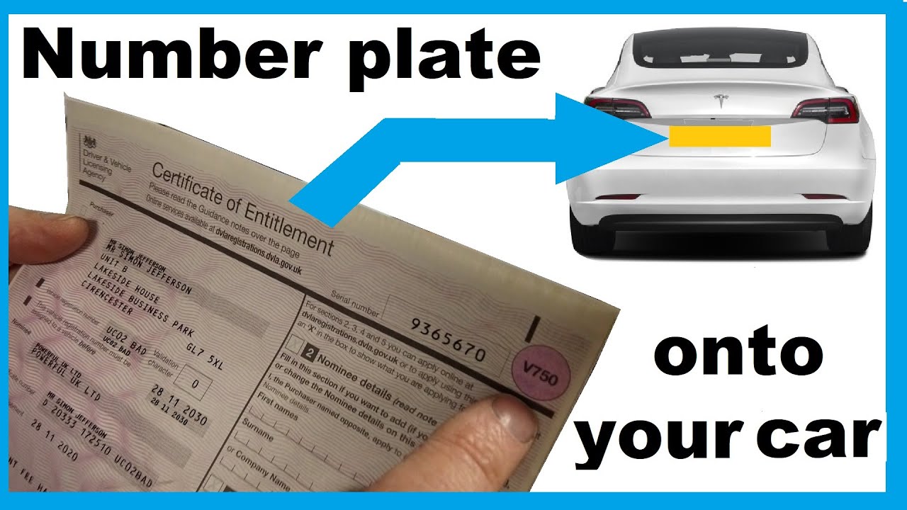 how to transfer a personalised number plate online