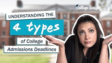 4 College Application Deadlines You NEED to Know About!