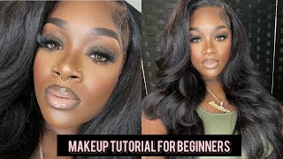 MAKEUP TUTORIAL For People Who Dont Know Wtf They’re Doing 😂❤️FOR DUMMIES (LIKE ME) | 1st TIMER💥