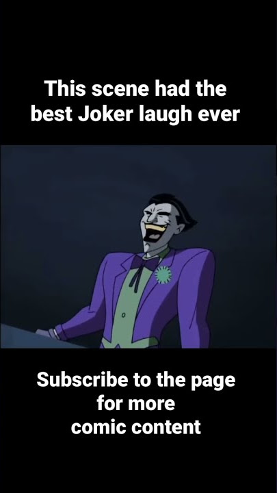 The best Joker laugh ever #comicbooks #Joker