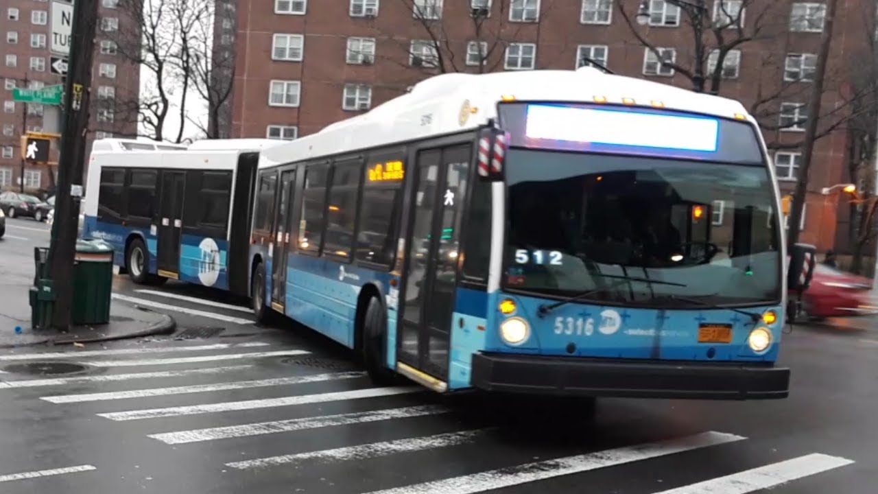 MTA: 2012 NovaBus LFSA Articulated Low Floor [5316] Bx41 SBS - YouTube