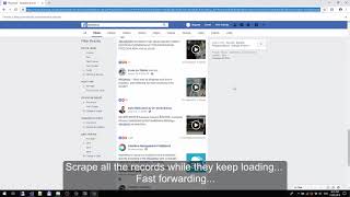 Facebook scraper - quick demo by HandyData™