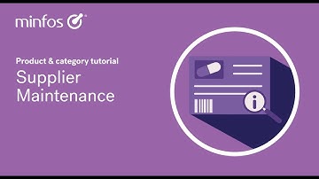 Minfos Supplier Maintenance