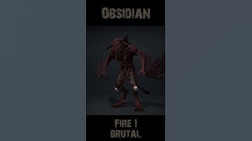 Obsidianfire1 Brutal 360 #character #rogerkint #3d #animation #gaming #unity #unreal #obsidian