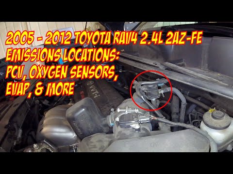 Toyota Rav4 Emissions Locations: PCV, EVAP, Purge, Vent, Leak Detection, Oxygen sensors, & more.