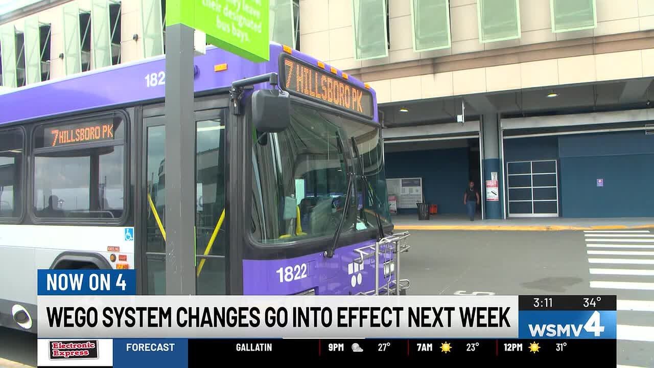 WeGo system changes go into effect at the beginning of the new year