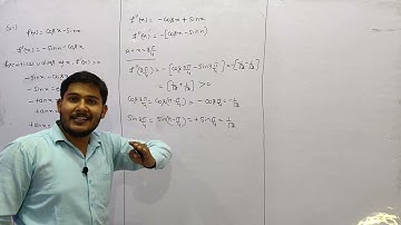 f(x) = cos x - sin x has a local maxima at x is equal to :|find local maxima and minima .