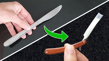 WOW So SHARP - Miniature Shaving RAZOR from Butter Knife