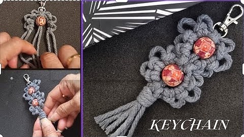 Pastime Creation/How do you make macrame unique keychain diy easy tutorial?
